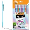 BIC Xtra Smooth Pastel Edition Mechanical Pencil, 0.7mm, #2 Medium Lead (MPNP24-BLK)
