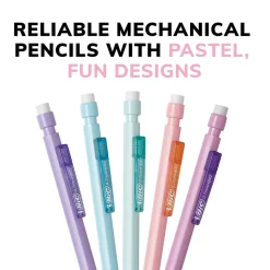 BIC Xtra Smooth Pastel Edition Mechanical Pencil, 0.7mm, #2 Medium Lead (MPNP24-BLK)