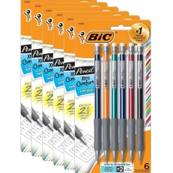 BIC Xtra-Comfort Mechanical Pencil, 0.5mm, #2 Medium Lead, 6/Pack, 6 Packs (BICMPFGP61-6)