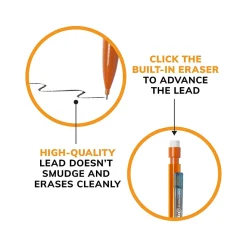 BIC Xtra-Smooth Bright Edition Mechanical Pencils, 0.7mm, #2 Medium Lead, 24 Pencils/Blister, 6 Blisters/Pack (MPCE144E-BLK)