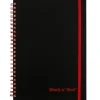 Black N' Red 1-Subject Professional Notebooks, 5.875" x 8.25", Wide Ruled, 70 Sheets, Black (JDK-C67009)