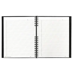 Blueline EcoLogix NotePro 1-Subject Professional Notebooks, 8.5" x 11", College Ruled, 100 Sheets, Black (REDA10200EBLK)