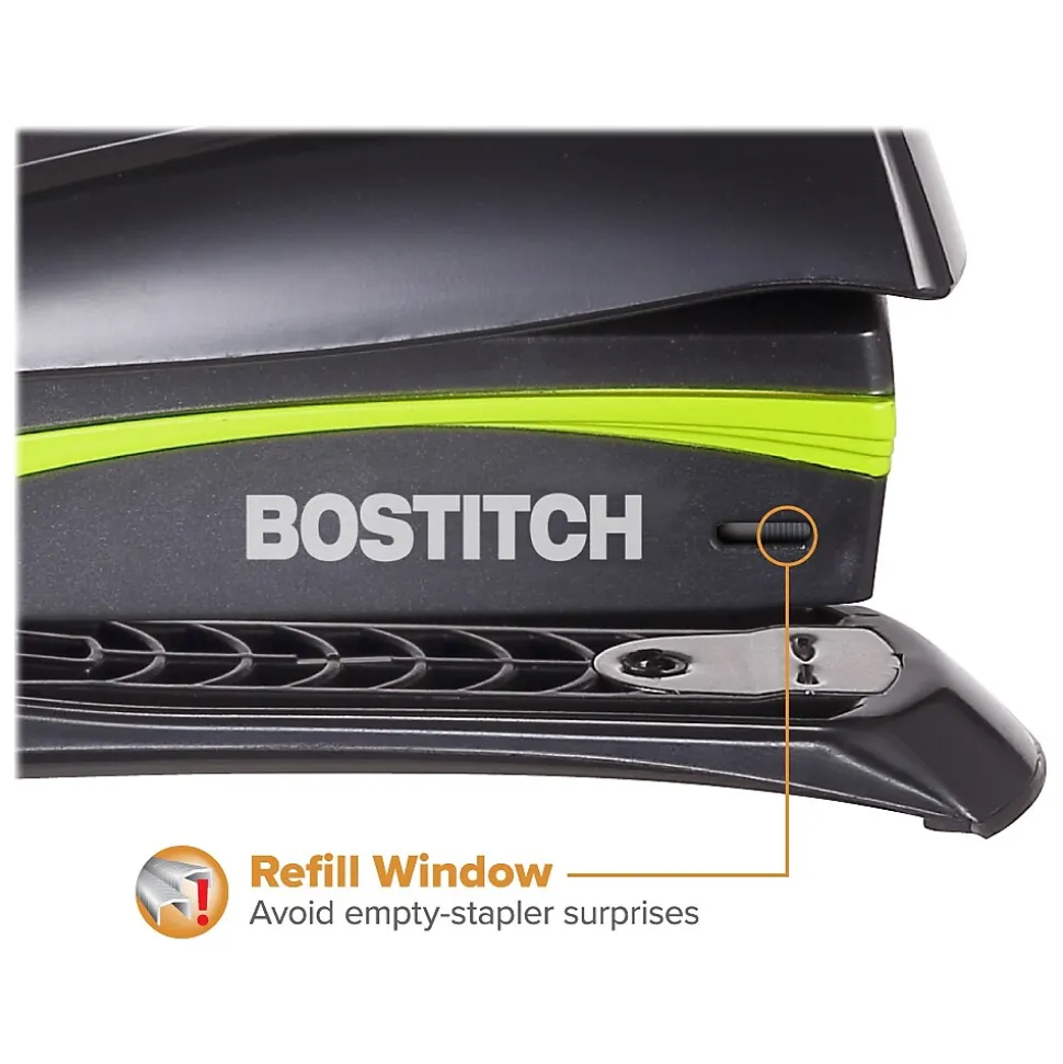 Bostitch Inspire Desktop Stapler, 20-Sheet Capacity, Staples Included, Black (1429-BLK)