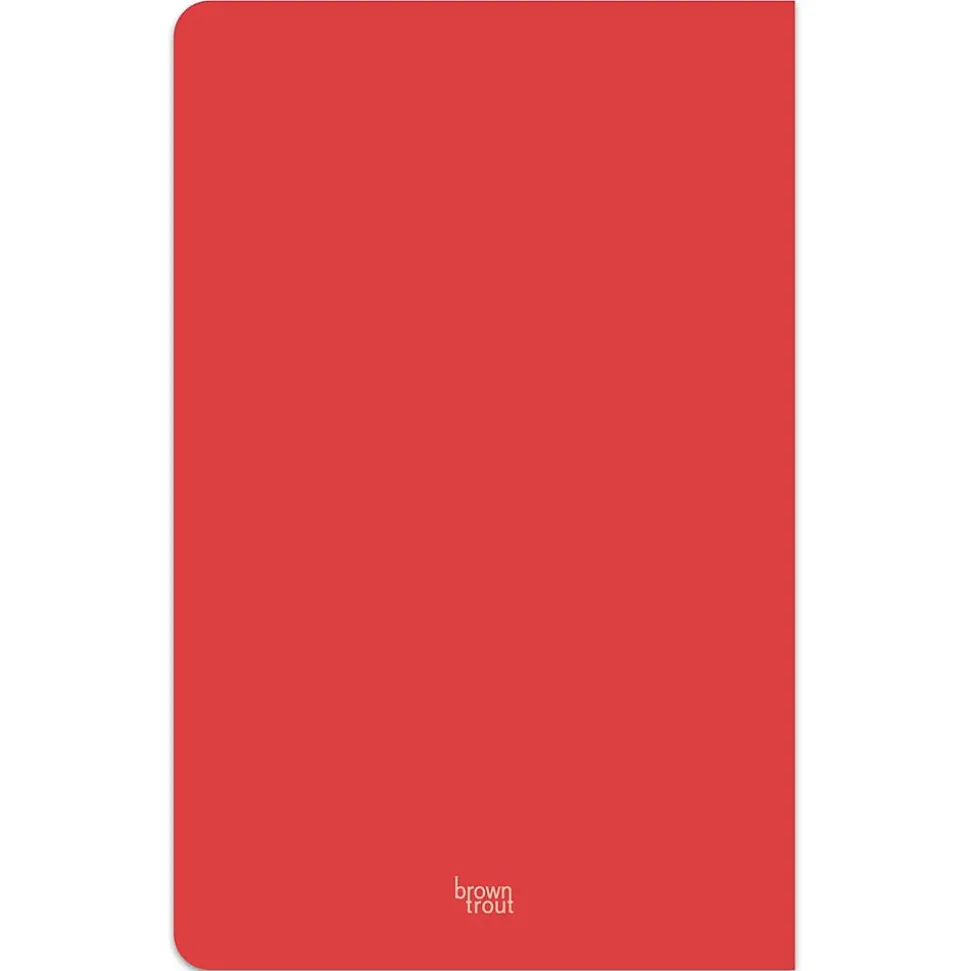 BrownTrout Pantone Soft Cover Journal, 5.25" x 8.25", Red, 192 Pages (9781975480561)