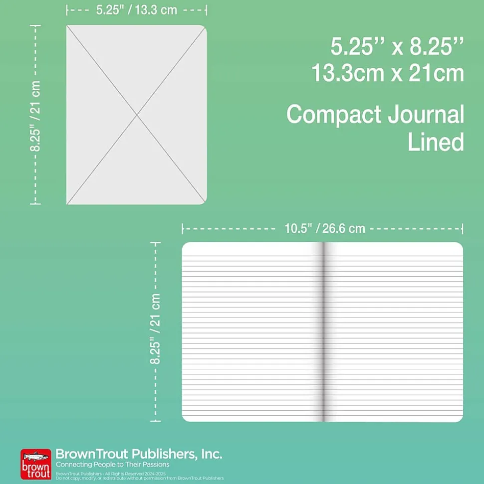 BrownTrout Pantone Soft Cover Journal, 5.25" x 8.25", Red, 192 Pages (9781975480561)