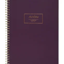 Cambridge Fashion Twinwire Business Notebook, 80 Sheets, 9-1/2" x 7-1/4", Purple (49556)