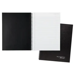 Cambridge Professional 1-Subject Professional Notebook, 8.5" x 11", Wide Ruled, 80 Sheets, Black (06062)