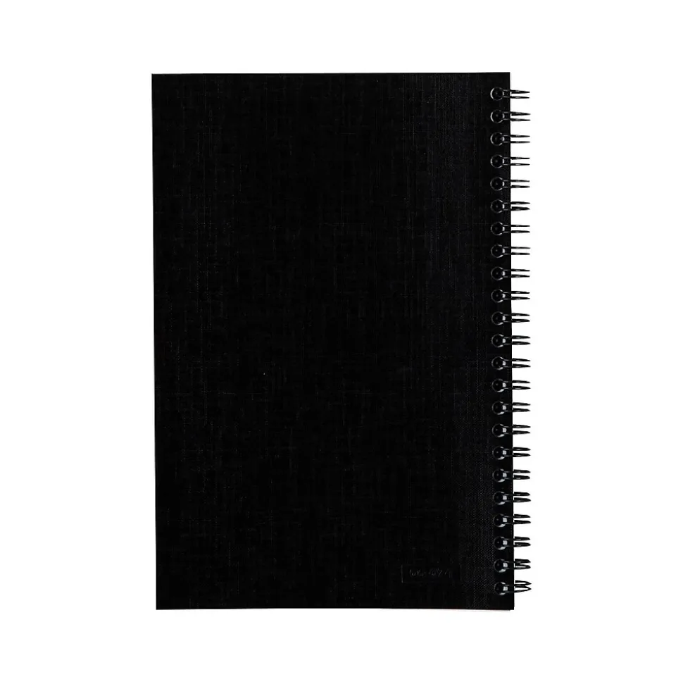 Cambridge 1-Subject Notebooks, 5" x 8", Wide Ruled, 80 Sheets, Black (06074)
