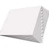 Cardinal® 11" x 17" Tabloid Write'n Erase® Tab Divider, 12-Tab, White, 1/St