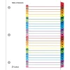 Cardinal OneStep Printable Table of Contents and Dividers, A-Z - 26-Tab, Multicolor, 1/St