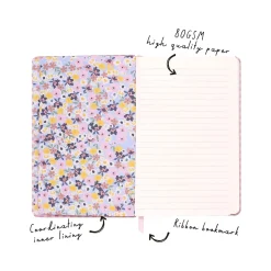Carpe Diem Ballerina Pink Check Journal, 5.24" x 8.27", Wide-Ruled, Pink/White, 192 Pages (9371-CD)