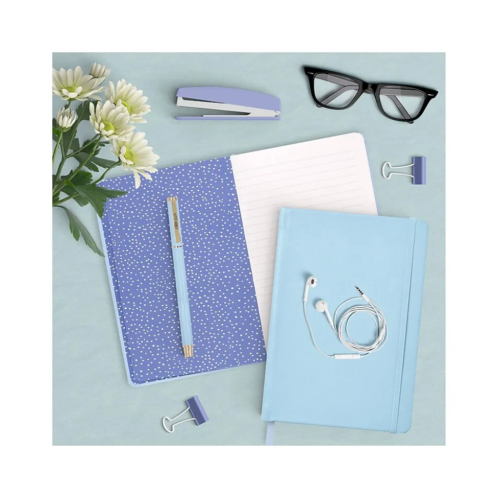 Carpe Diem Sky Blue Journal, 5.24" x 8.27", Wide-Ruled, 192 Pages (9374-CD)