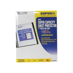 C-Line Heavyweight Sheet Protectors, 8.5" x 11", Clear, 10/Pack (61027)
