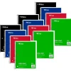 C-Line 5-Subject Subject Notebooks, Wide Ruled, 180 Sheets, Assorted Colors, 3/Bundle (CLI22051-3)