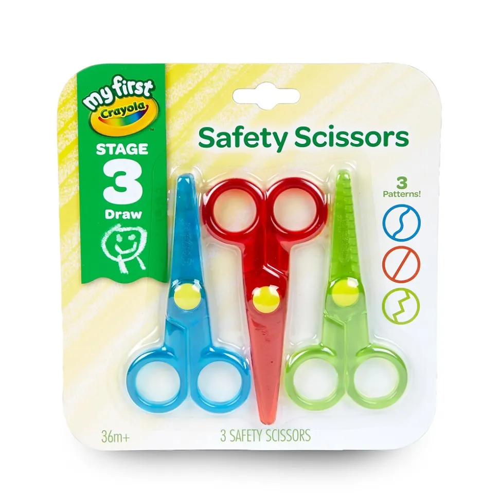 Crayola® My First Crayola® Safety Scissors, 3/Pack (81-1458)
