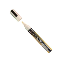 Deflect-O Wet Erase Marker, Chisel Point, White, 4/Pack (SMA510-V4-WT)