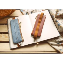 Denik Denim Blue Distressed Notebook Pouch, Blue (NBPOUCH001)