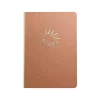 Denik Rise & Shine Hardcover Journal, 5.25" x 7.25", Dotted Ruled, Brown/Rose Gold, 128 Pages (CET569D)