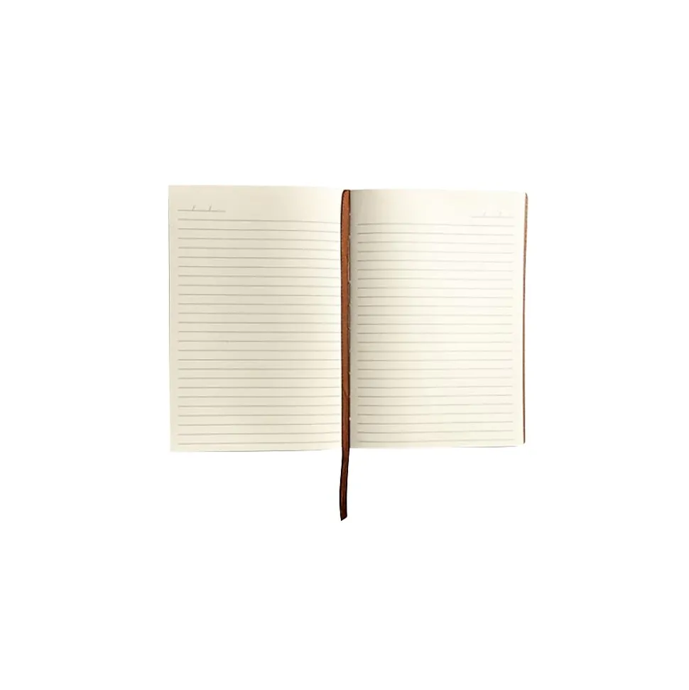 Denik Samantha Journal, 5.8" x 8.3", College Ruled, Orange/Cream, 144 Pages (AHBC508L)