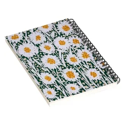 DENY Designs Daisy Pattern by Alisa Galitsyna Professional Notebooks, 5.5" x 8.25", Dotted, 40 Sheets, Multicolor (74701-NOBS01)