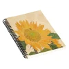 DENY Designs Sunflower and Bee by Sewzinski Professional Notebooks, 5.5" x 8.25", Dotted, 40 Sheets, Multicolor (74737-NOBS01)