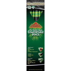 Dixon Tri-Conderoga The World's Most Comfortable Pencil Wooden Pencils, No. 2 Medium Lead, Dozen (22500)