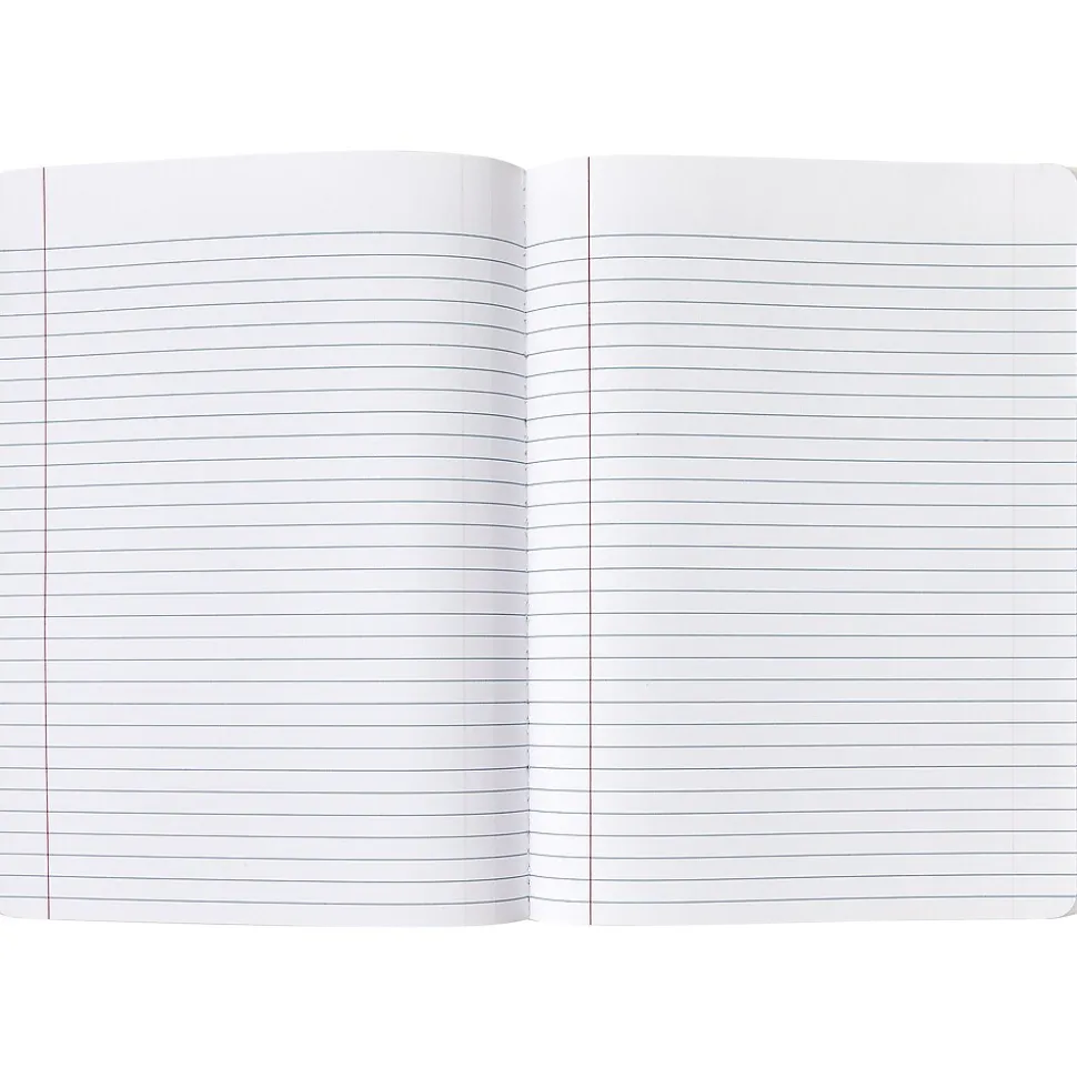 Eccolo Composition Notebooks, 7.5" x 9.75", College-Ruled, 80 Sheets, Assorted Colors, 3/Pack (ST840A-3PACK)