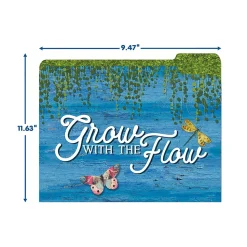 Eureka Curiosity Garden File Folders, 1-Tab, Assorted, Letter Size, 6/Bundle (EU-866450-6)