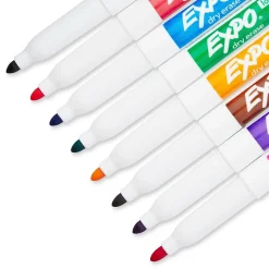 Expo Dry Erase Marker, Fine Tip, Assorted, 8/Pack (86601)