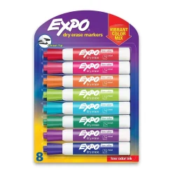 Expo Dry Erase Markers, Chisel Tip, Assorted, 8/Pack (1927524)