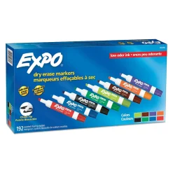 Expo Dry Erase Markers, Chisel Tip, Assorted, 192/Pack (2003995)