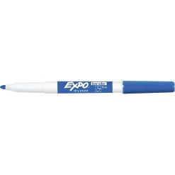 Expo Dry Erase Markers, Fine Tip, Blue, 12/Pack (86003)