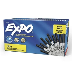 Expo Dry Erase Markers, Ultra Fine Tip, Black, 36/Pack (2003894)