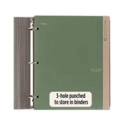 Five Star 100% Recycled 3-Hole Punched 2-Pocket Paper Folder, Assorted Colors (330027-22)