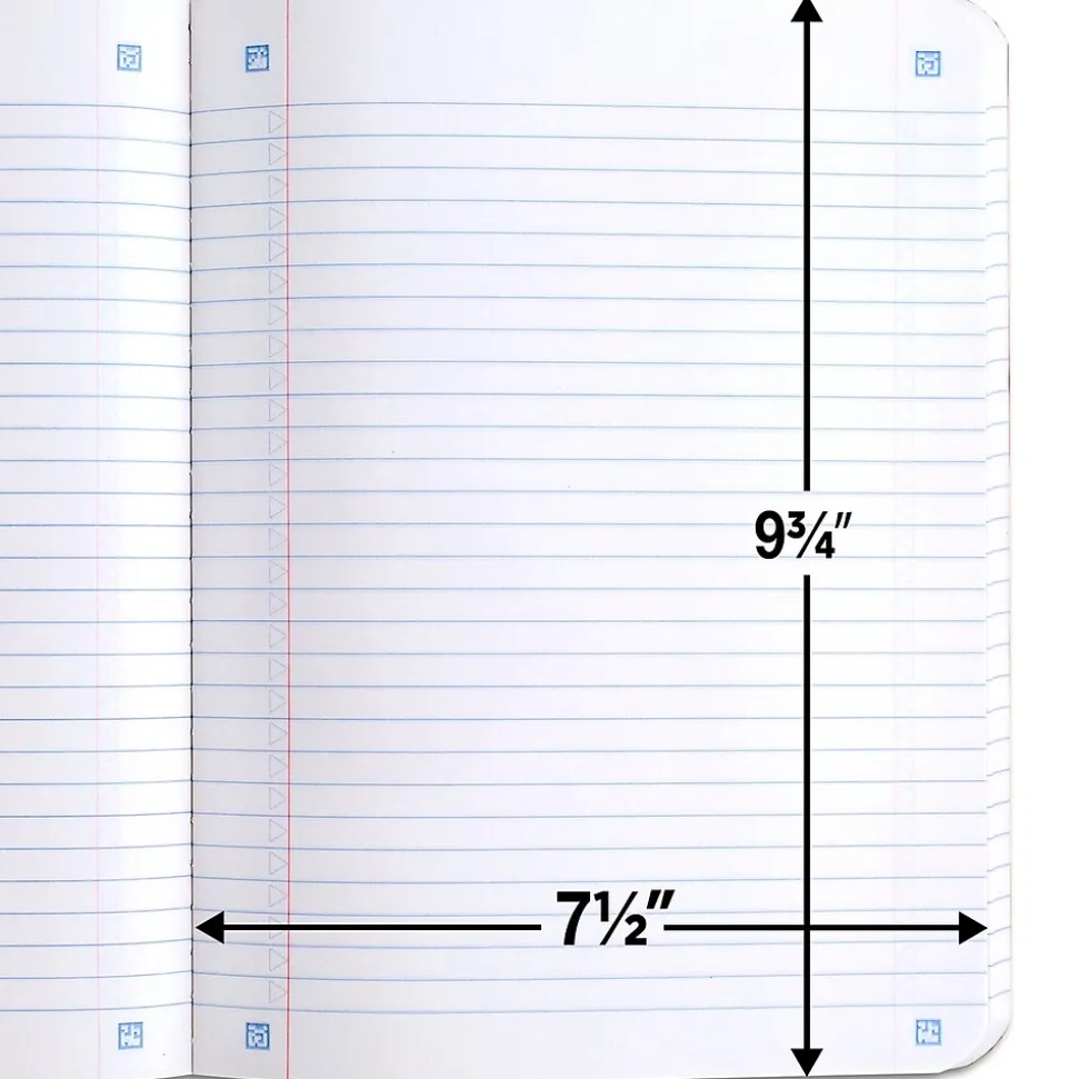 Five Star Composition Notebooks, 7.5" x 9.7", College Ruled, 100 Sheets, Each (9120)