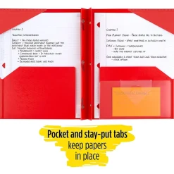 Five Star 2-Pocket Fastener Folder, Assorted Colors (34030)