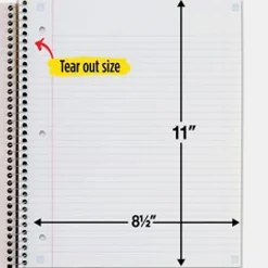 Five Star 1-Subject Notebooks, 8.5