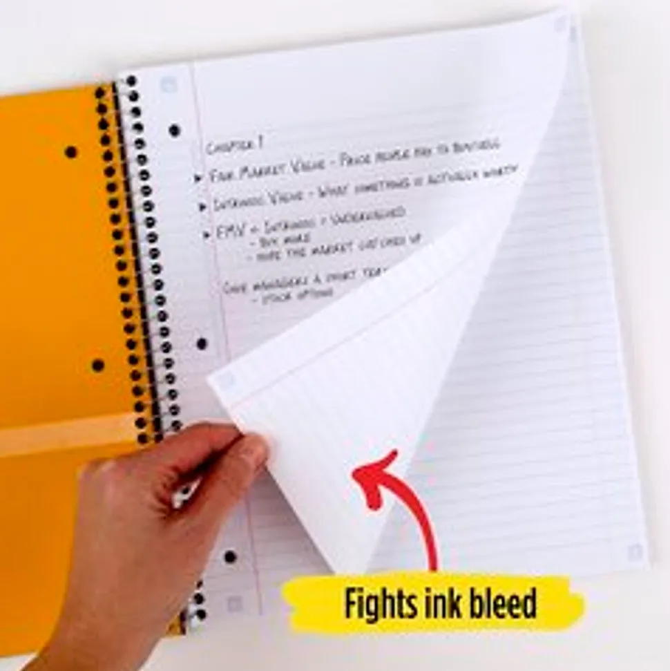 Five Star 1-Subject Notebooks, 8.5" x 11", College Ruled, 100 Sheets (06206/08076)