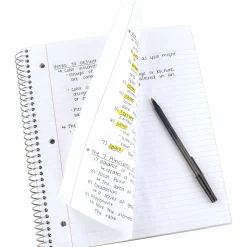 Five Star 1-Subject Notebook, 8.5" x 11", College Ruled, 100 Sheets, Black (72057)