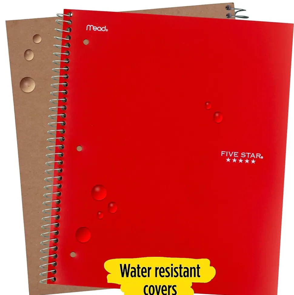 Five Star 5-Subject Subject Notebooks, 8.5" x 11", College Ruled, 200 Sheets (06112/06208)