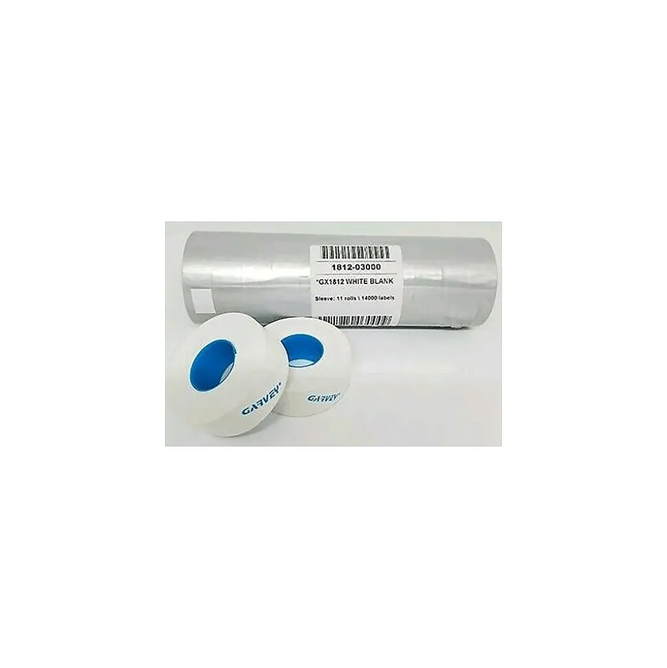 Garvey® 14000 Labels/Sleeve 12 mm x 18 mm Blank Labels, (1812-0300)
