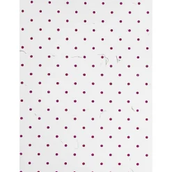 JAM Paper Handmade Two-Pocket Recycled Presentation Folders, White with Burgundy Dots, 100/Box (9935980B100)