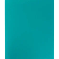 JAM Paper Heavy Duty 2-Pocket Folder, Teal Blue, 6/Pack (383hted)