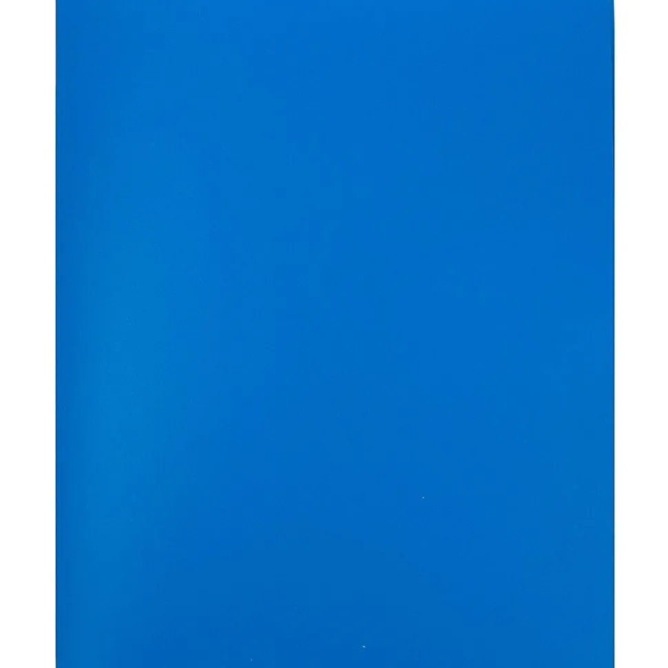 JAM Paper Heavy Duty 4-Pocket Plastic Folder Organizer, Blue, 72/Pack (389MP4bua)