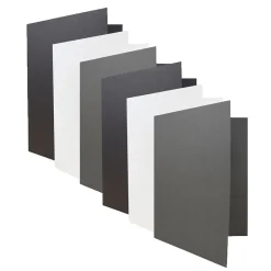 JAM Paper Linen 2-Pocket Folders, Multicolored, Assorted Business Colors, 6/Pack (24365119)