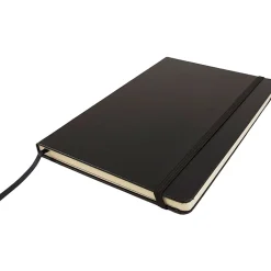 JAM Paper Pocket Notebook, 5.875" x 8.5", Narrow Ruled, 100 Sheets, Black (340526600)