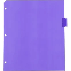 JAM Paper Poly Dividers, 8-Tab, Assorted Colors, 6 Packs (375032922A)
