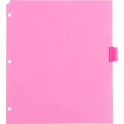 JAM Paper Poly Dividers, 8-Tab, Assorted Colors, 6 Packs (375032922A)