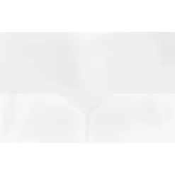 JAM Paper POP 2-Pocket Presentation Folder, Clear, 2/Box (382ECLDB)
