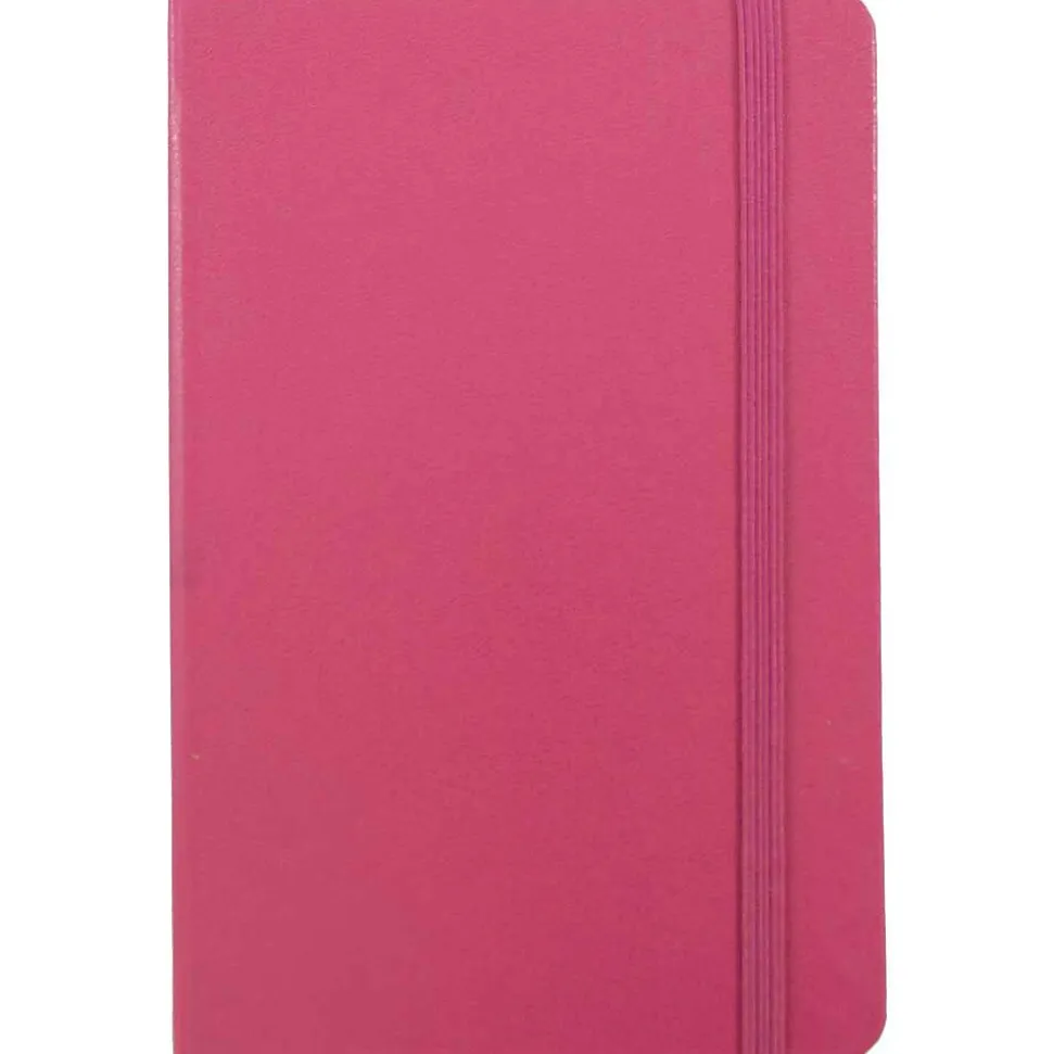JAM Paper Professional Notebooks, 5.8" x 8.3", Wide Ruled, 70 Sheets, Pink (340528856)